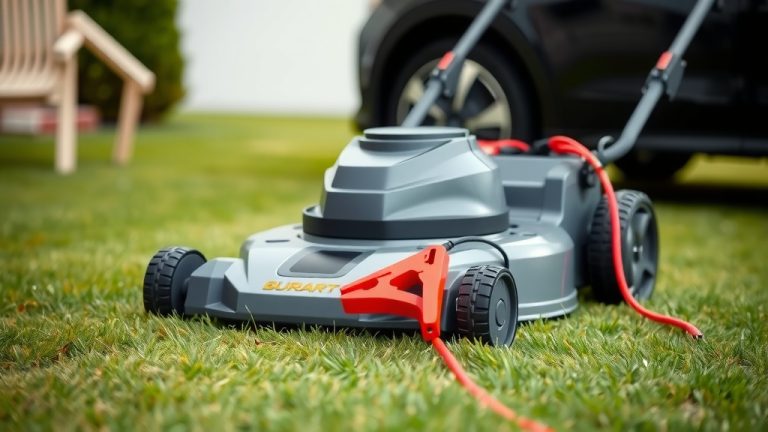 How To Jump Lawn Mower With Car?