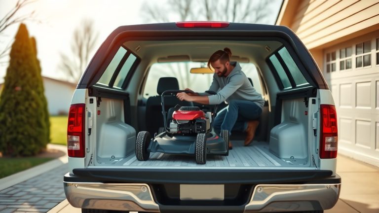 How To Load Push Lawn Mower In Truck?