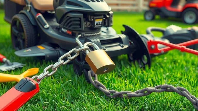 How To Lock Up A Lawn Mower?