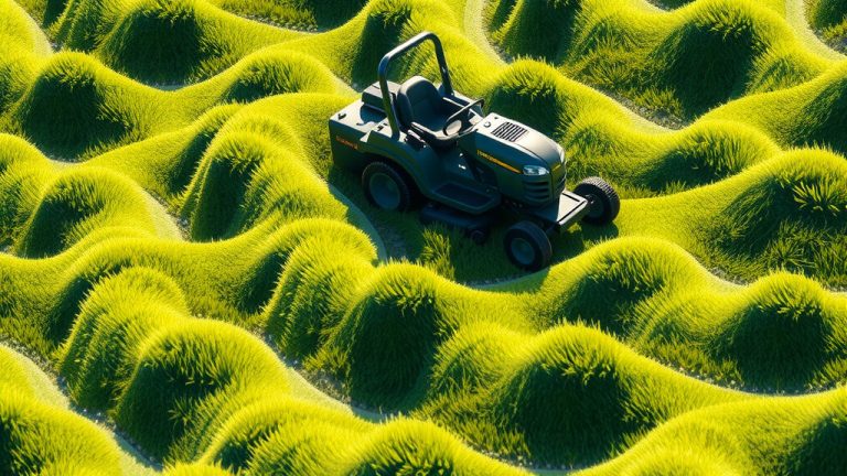How To Mow A Bumpy Lawn?
