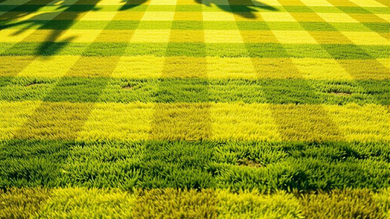 How To Mow A Checkered Lawn?