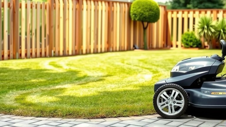 How To Mow Lawn Near Fence?