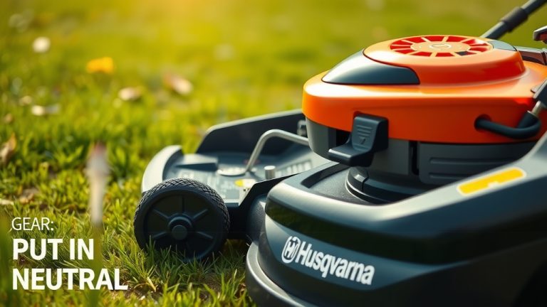 How To Put A Husqvarna Lawn Mower In Neutral?