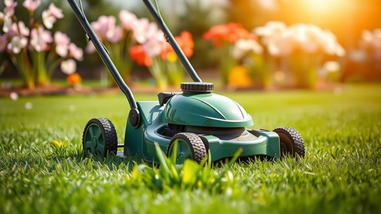 How To Put Spring Back In Lawn Mower?