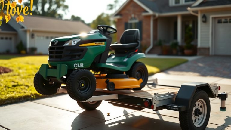How To Secure Lawn Mower To Trailer?