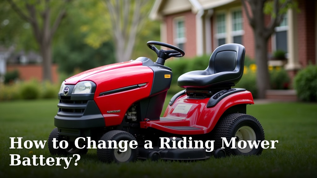 How to Change a Riding Mower Battery?