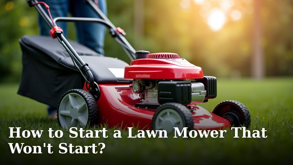 How to Start a Lawn Mower That Won't Start?