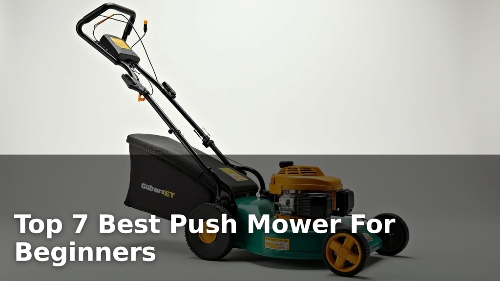 Top 7 Best Push Mower For Beginners
