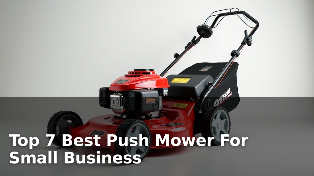 Top 7 Best Push Mower For Small Business