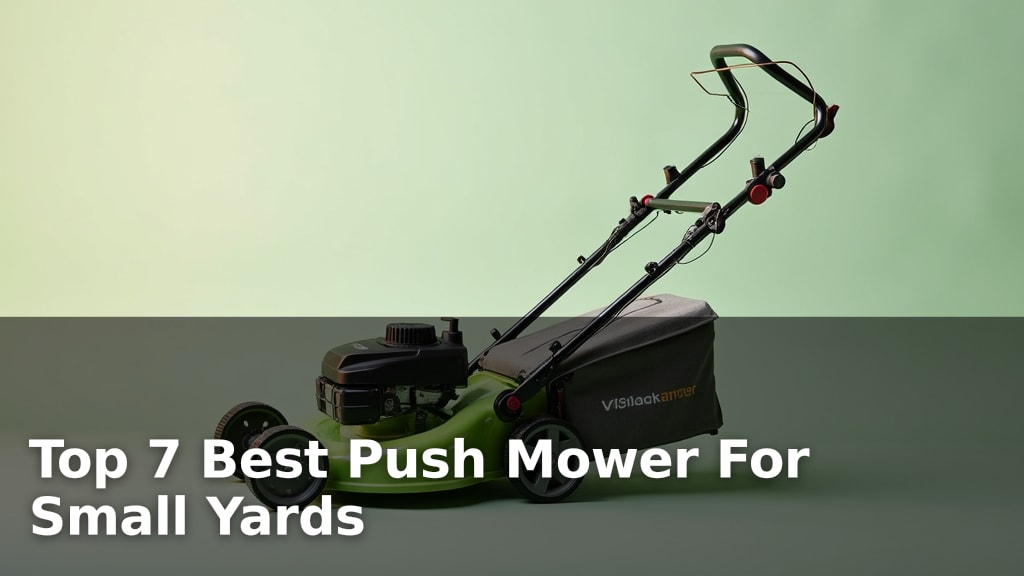 Top 7 Best Push Mower For Small Yards