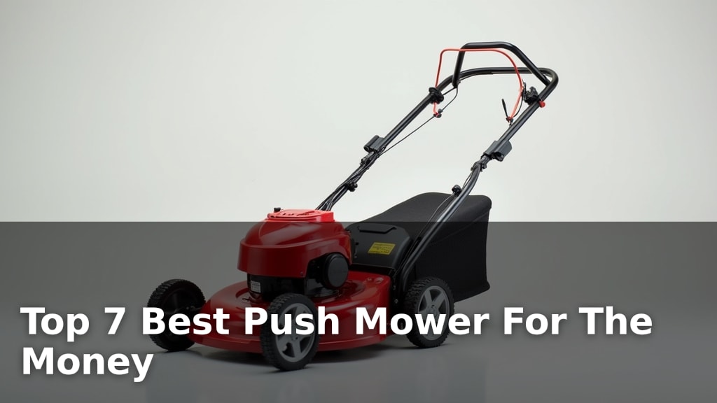 Top 7 Best Push Mower For The Money