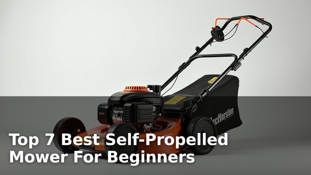 Top 7 Best Self-Propelled Mower For Beginners
