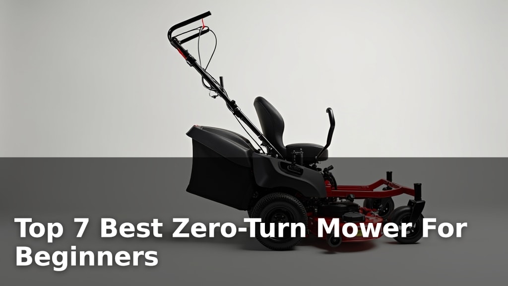 Top 7 Best Zero-Turn Mower For Beginners