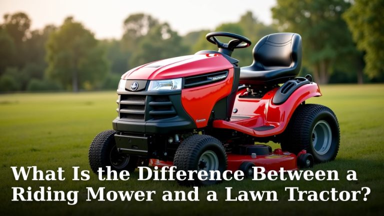 What Is the Difference Between a Riding Mower and a Lawn Tractor?