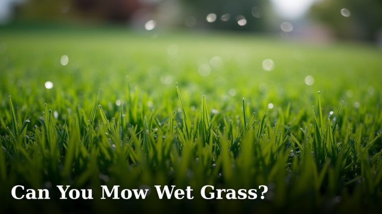 Can You Mow Wet Grass?