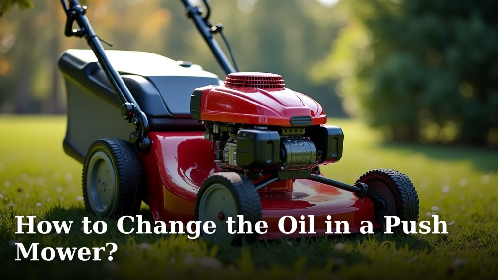 How to Change the Oil in a Push Mower?