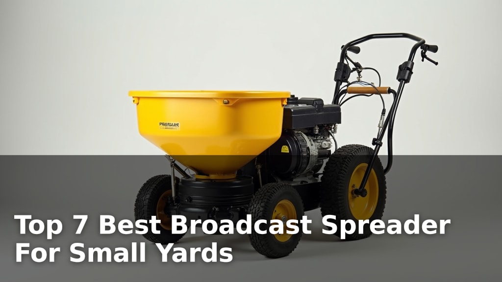 Top 7 Best Broadcast Spreader For Small Yards