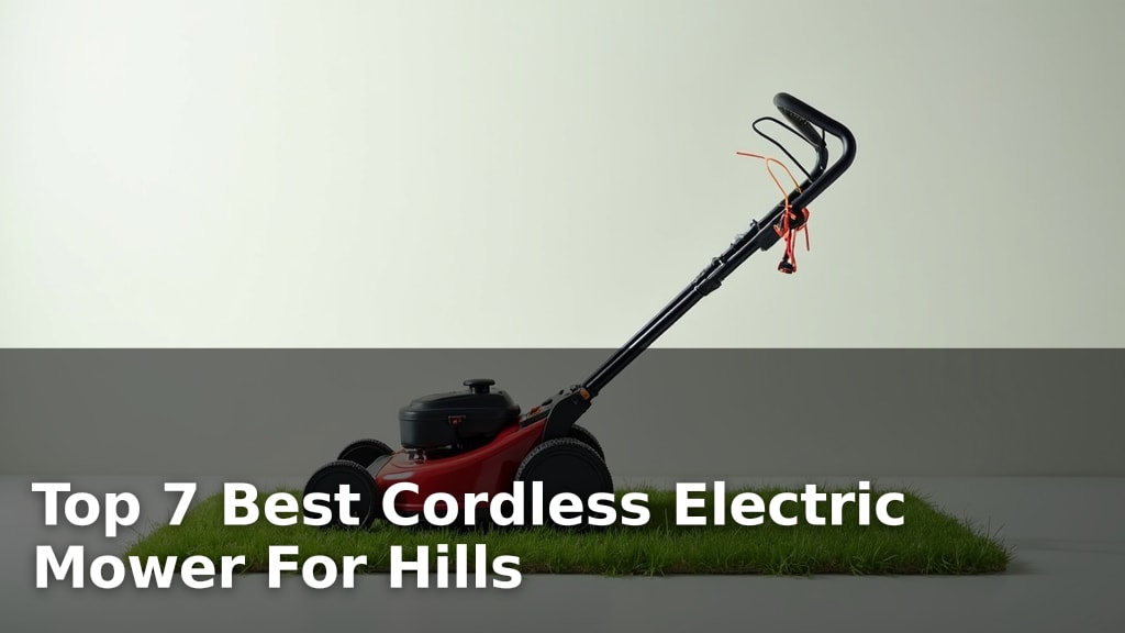Top 7 Best Cordless Electric Mower For Hills