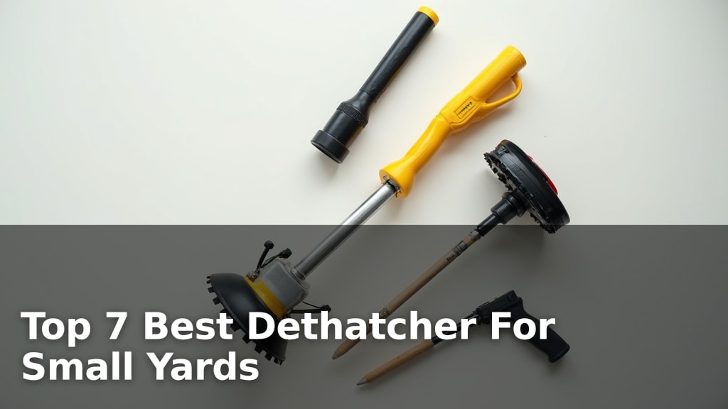 Top 7 Best Dethatcher For Small Yards