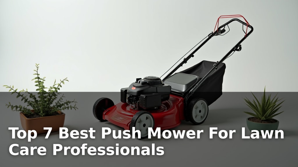 Top 7 Best Push Mower For Lawn Care Professionals