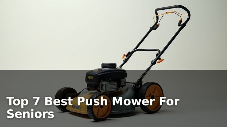 Top 7 Best Push Mower For Seniors