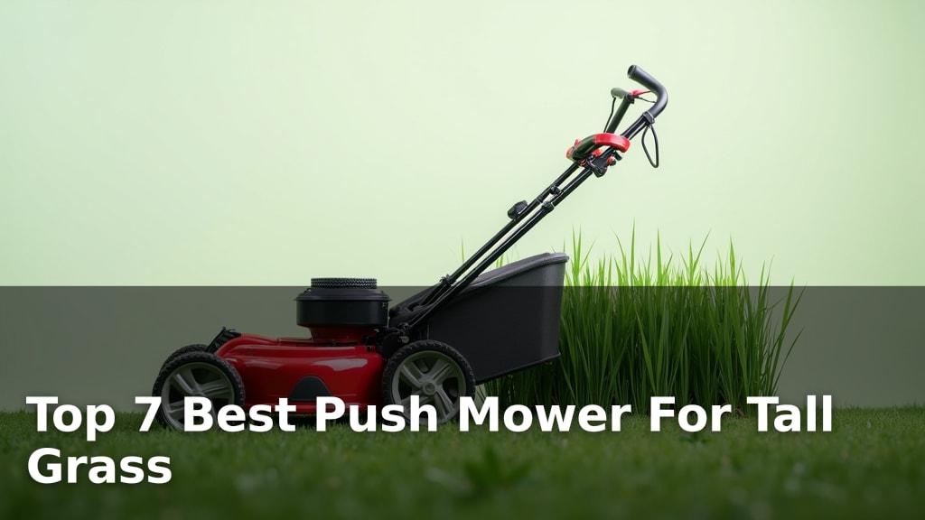 Top 7 Best Push Mower For Tall Grass
