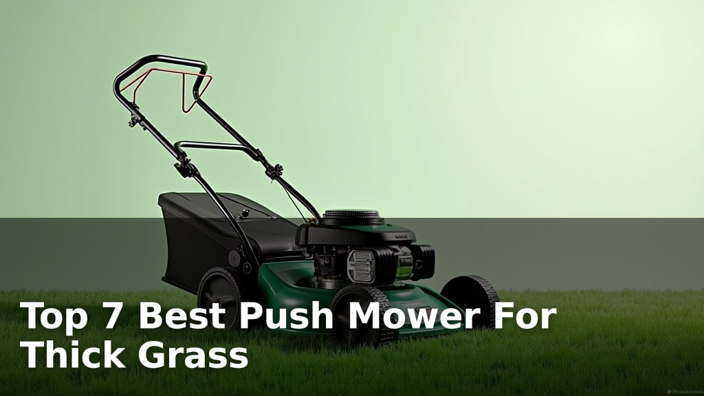 Top 7 Best Push Mower For Thick Grass
