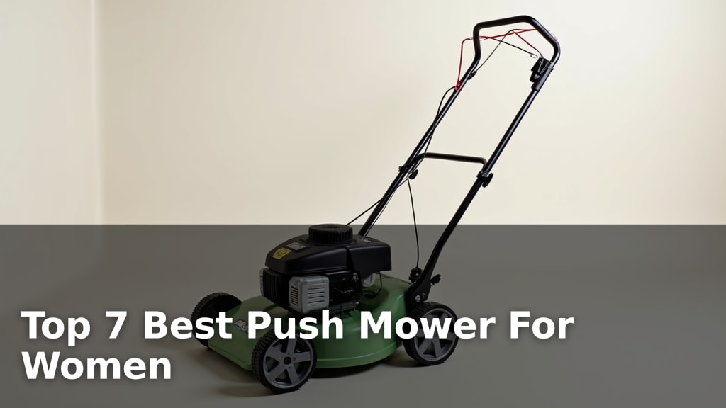 Top 7 Best Push Mower For Women