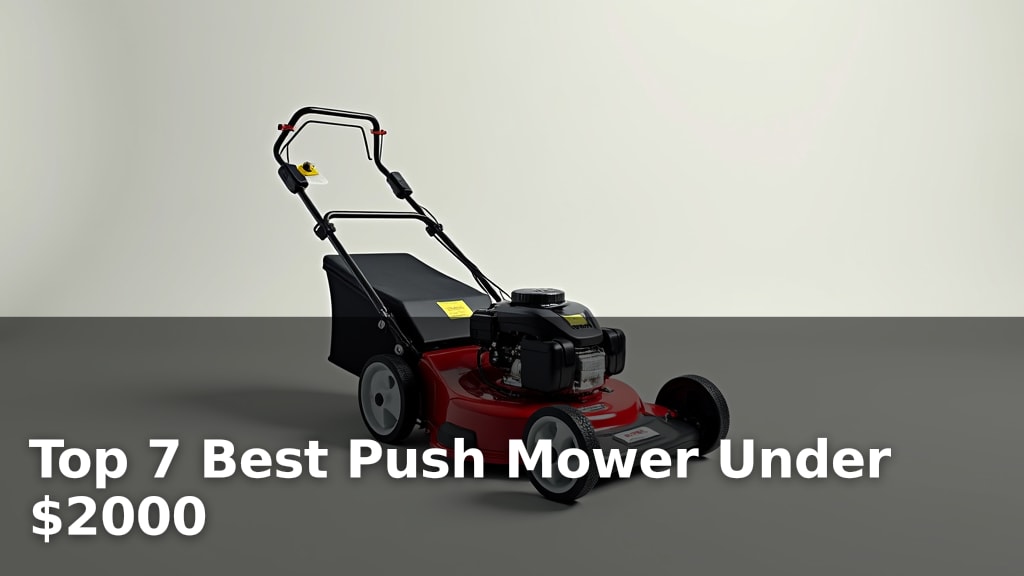Top 7 Best Push Mower Under $2000
