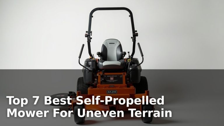 Top 7 Best Self-Propelled Mower For Uneven Terrain