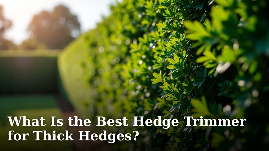 What Is the Best Hedge Trimmer for Thick Hedges?