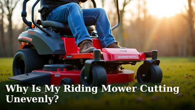 Why Is My Riding Mower Cutting Unevenly?