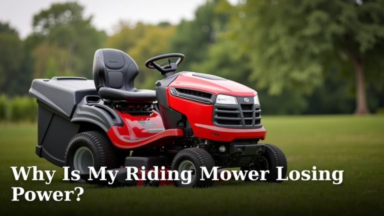 Why Is My Riding Mower Losing Power?