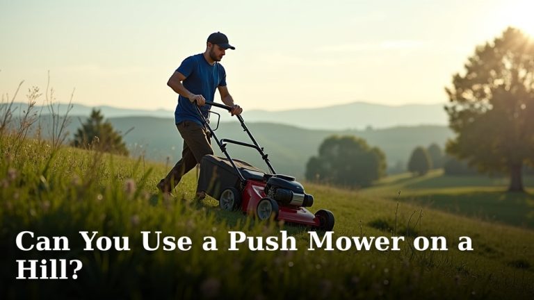 Can You Use a Push Mower on a Hill?