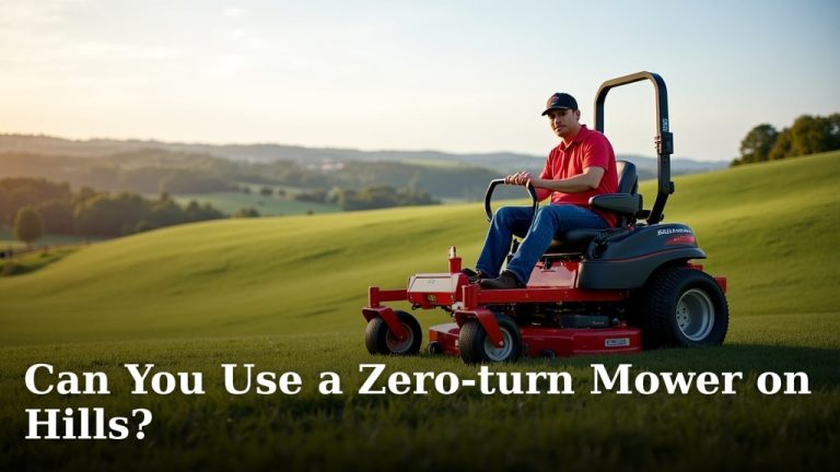 Can You Use a Zero-turn Mower on Hills?
