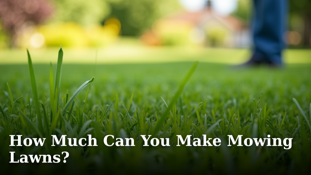 How Much Can You Make Mowing Lawns?