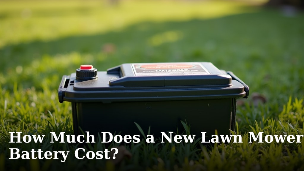 How Much Does a New Lawn Mower Battery Cost?