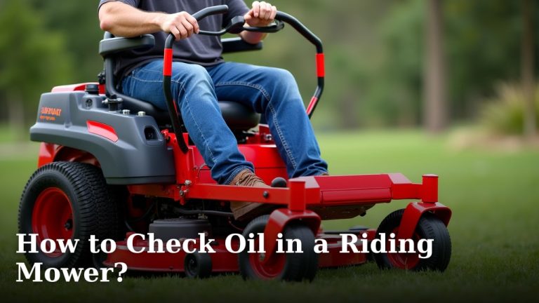 How to Check Oil in a Riding Mower?