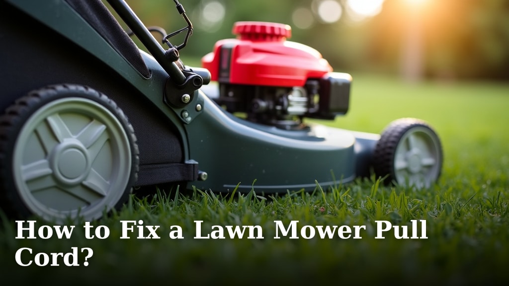 How to Fix a Lawn Mower Pull Cord?