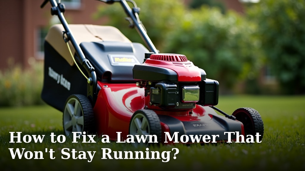 How to Fix a Lawn Mower That Won't Stay Running?