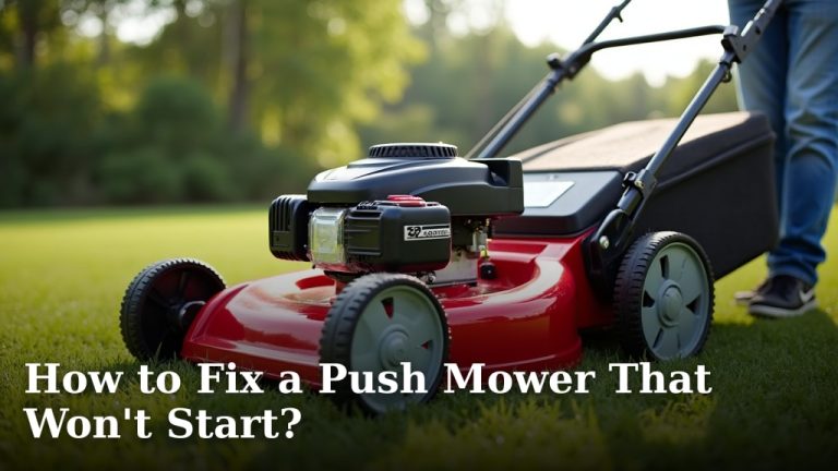 How to Fix a Push Mower That Won't Start?