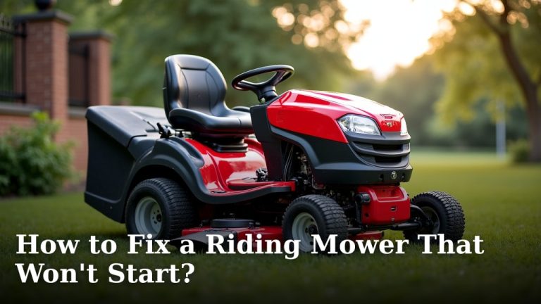 How to Fix a Riding Mower That Won't Start?