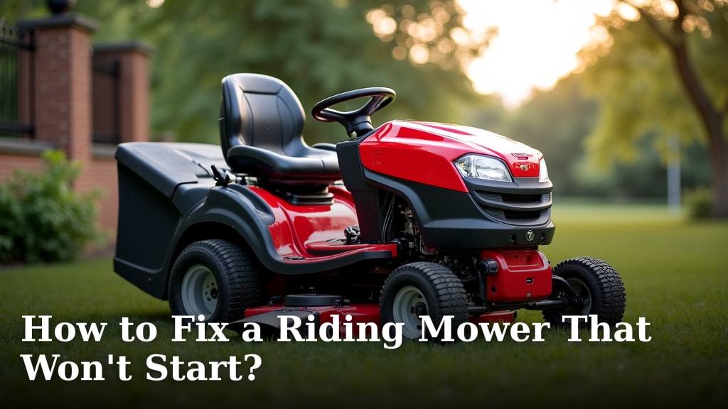 How to Fix a Riding Mower That Won't Start?