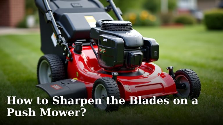 How to Sharpen the Blades on a Push Mower?