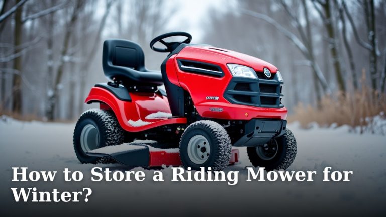 How to Store a Riding Mower for Winter?