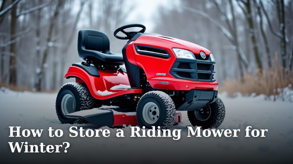 How to Store a Riding Mower for Winter?