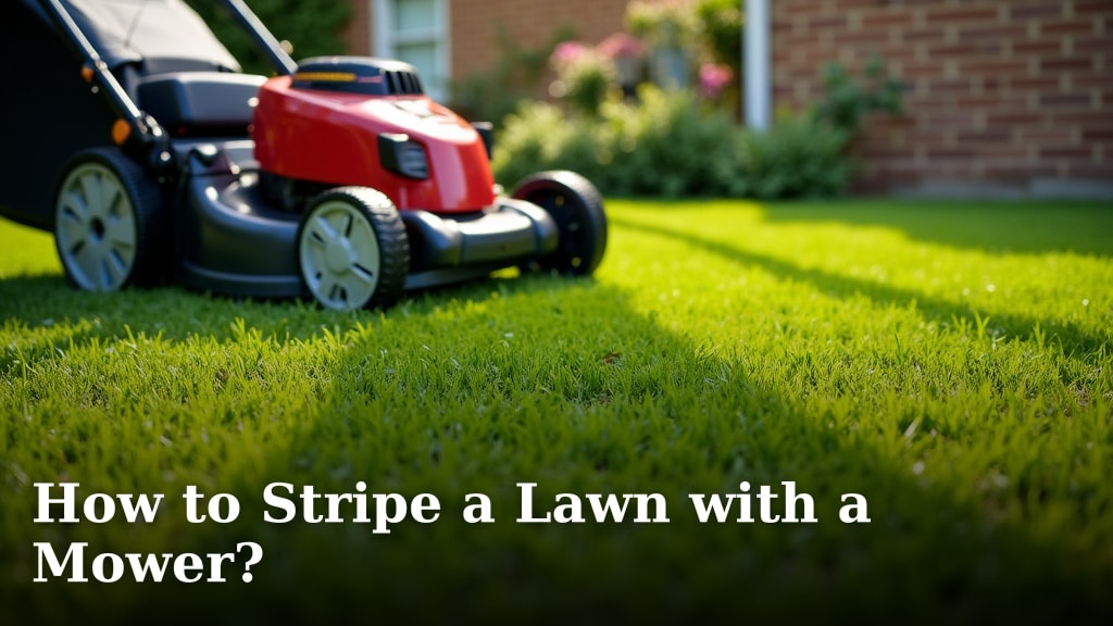 How to Stripe a Lawn with a Mower?