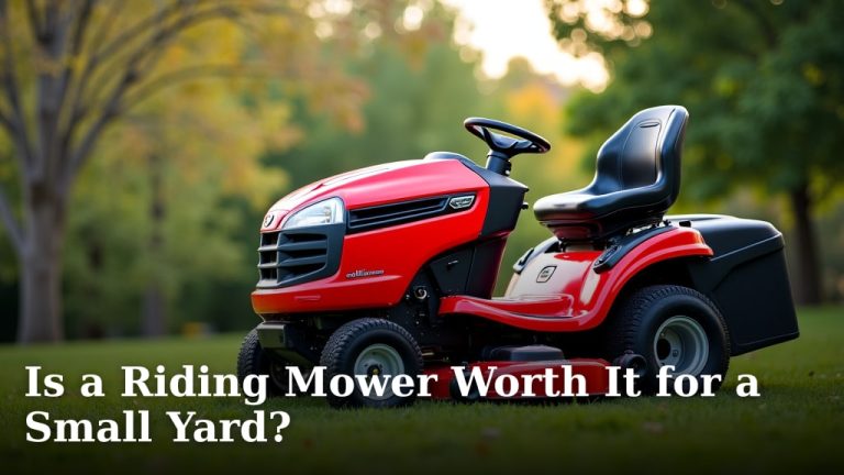 Is a Riding Mower Worth It for a Small Yard?