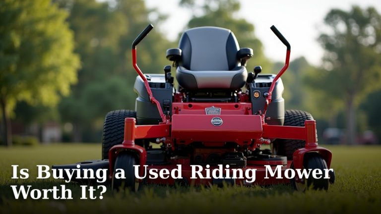 Is Buying a Used Riding Mower Worth It?