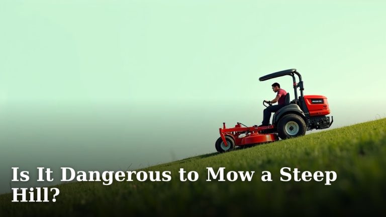 Is It Dangerous to Mow a Steep Hill?